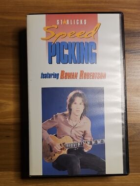Starlicks Speed Picking VHS featuring Rowan Robertson, Music Booklet